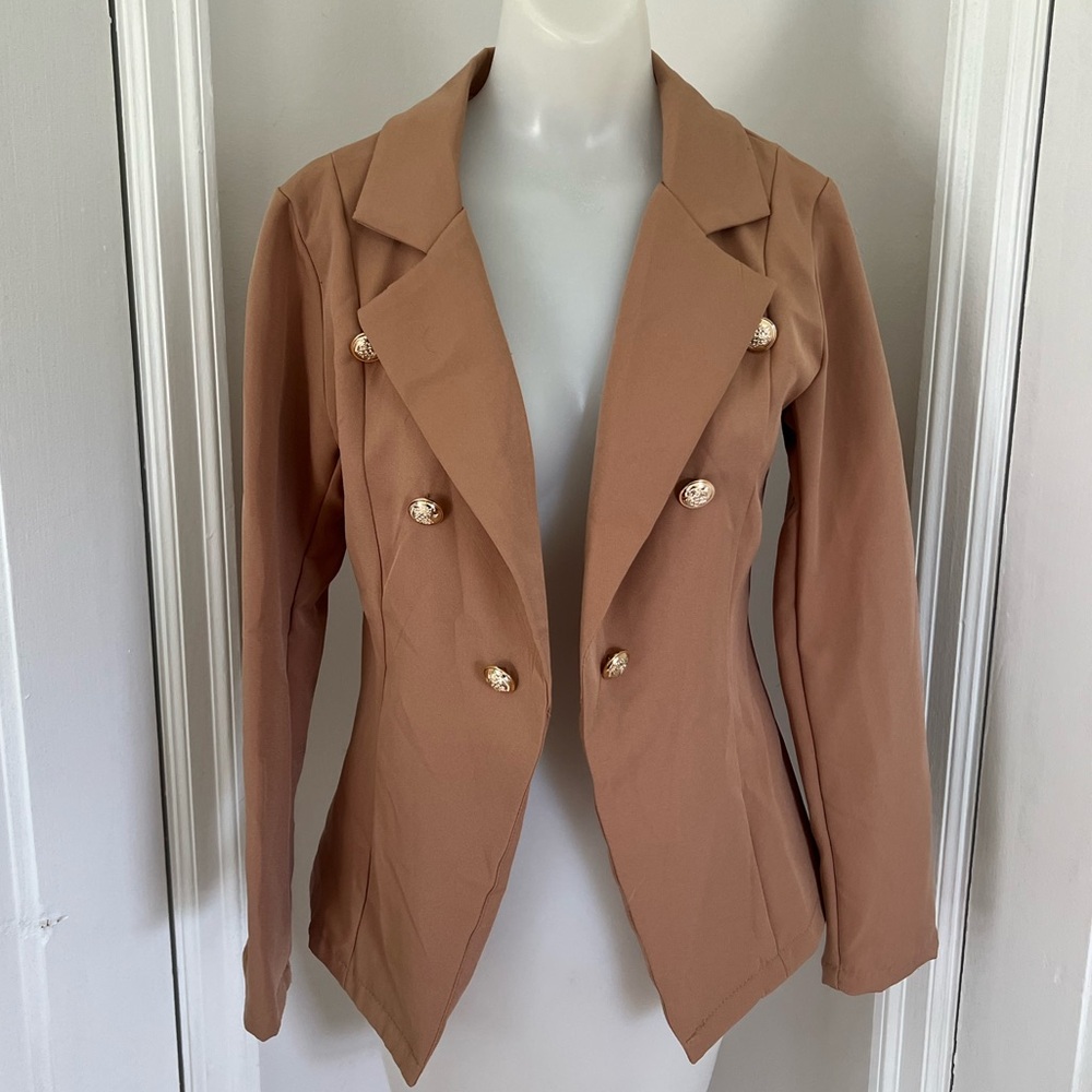 CBR Blazer with Gold Decorative Buttons